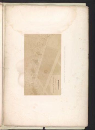 Photographic reproduction of a drawing showing a plan of Brussels for the construction of a commercial building