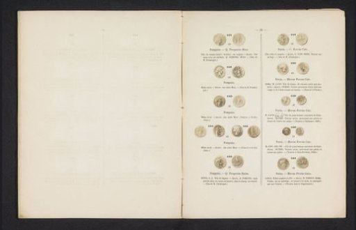 Eleven Roman coins, seen from front and back