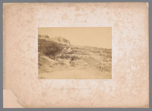 Unknown Man in a Landscape with the Church of the Nativity in Bethlehem in the Background