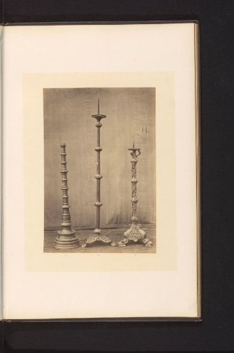 Easter candelabrum from the Saint Vaast Church in Gaurain-Ramecroix, displayed at an exhibition of medieval and Renaissance religious objects in Mechelen in 1864