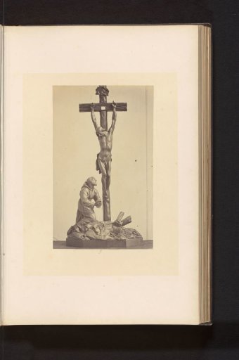 Palmwood crucifix from the collection of C.J. Vervloet in Brussels, displayed at an exhibition of religious objects from the Middle Ages and the Renaissance in 1864 in Mechelen
