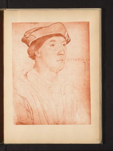 Photographic reproduction of a portrait of Richard Southwell by Hans Holbein