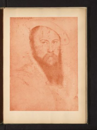 Photographic reproduction of a portrait of Thomas Wyatt by Hans Holbein