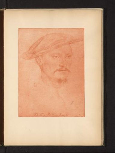 Photographic reproduction of a portrait of Philip Hoby by Hans Holbein