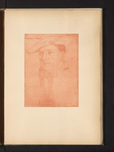 Photographic reproduction of a portrait of Thomas Parry by Hans Holbein