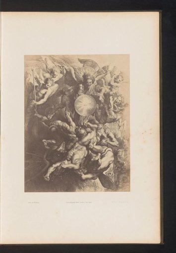 Photographic reproduction of an engraving of The Fall of the Rebel Angels by Lucas Vorsterman, after the painting by Peter Paul Rubens