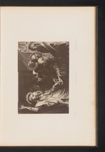 Photographic reproduction of an engraving of The Tribute Money by Lucas Vorsterman, after the painting by Peter Paul Rubens