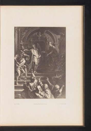 Photographic reproduction of an engraving of Christ Shown to the People (Ecce Homo) by Nicolaes Lauwers, after the painting by Peter Paul Rubens