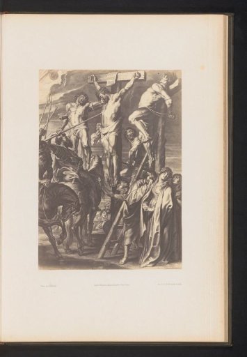 Photographic reproduction of an engraving of The Crucifixion by Schelte Adamsz. Bolswert, after the painting by Peter Paul Rubens