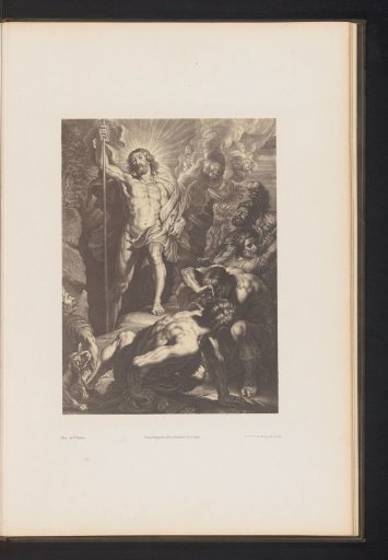 Photographic reproduction of an engraving of The Resurrection by Schelte Adamsz. Bolswert, after the painting by Peter Paul Rubens