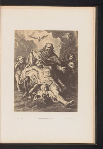Photographic reproduction of an engraving of The Holy Trinity by Schelte Adamsz. Bolswert, after the painting by Peter Paul Rubens