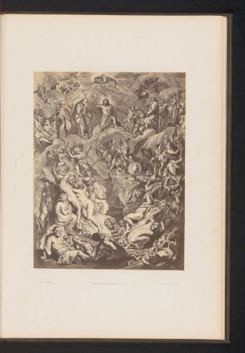 Photographic reproduction of an engraving of The Last Judgment by Cornelis Visscher II, after the painting by Peter Paul Rubens
