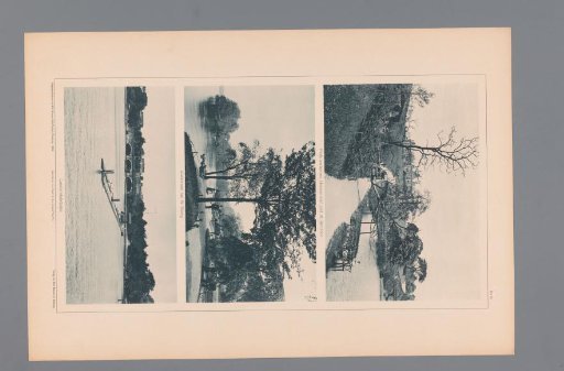 Three Views of Hamburg, Depicting a Park, the Alsterinsel, and the Lombardsbrücke