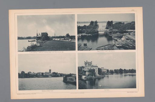 Four Views of Waterways Around Hamburg