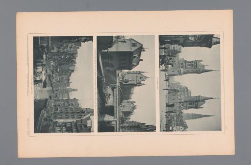 Three Views of Hamburg, Depicting the Brooksbrücke, an Administrative Building, and the Deichstrassenfleth