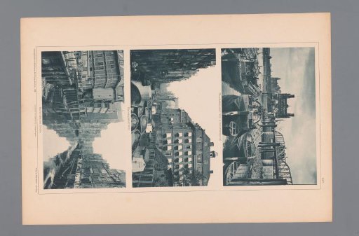 Three Views of Waterways in Hamburg, Depicting the Oberhafenkanal and Elbbrückenportal, the Herrengrabenfleth, and Holländischer Brook