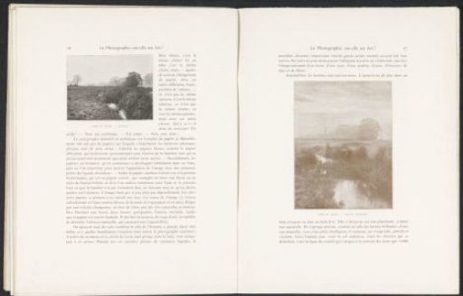 Landscape with a ditch and trees