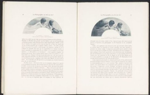 Boy and girl with bare upper bodies