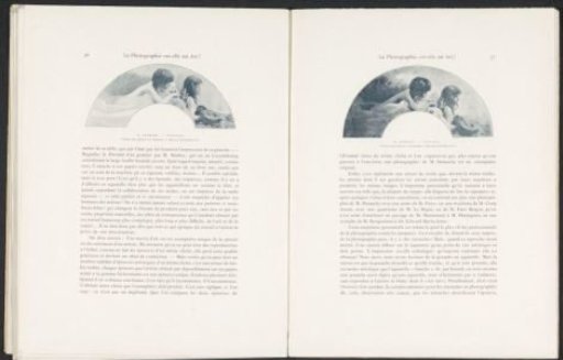 Boy and girl with bare upper bodies