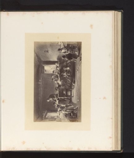 Photographic reproduction of an engraving of A Schule Scailin', after the painting by Sir George Harvey