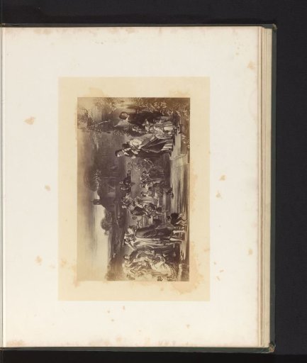 Photographic reproduction of an engraving of Quitting the Manse, after the painting by Sir George Harvey