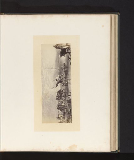 Photographic reproduction of an engraving of Curlers, after the painting by Sir George Harvey
