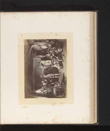 Photographic reproduction of an engraving of Examination of a Village School, after the painting by Sir George Harvey