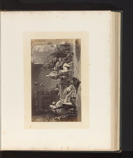 Photographic reproduction of an engraving of Shakespeare before Sir Thomas Lucy on a Charge of Deer-stealing, after the painting by Sir George Harvey