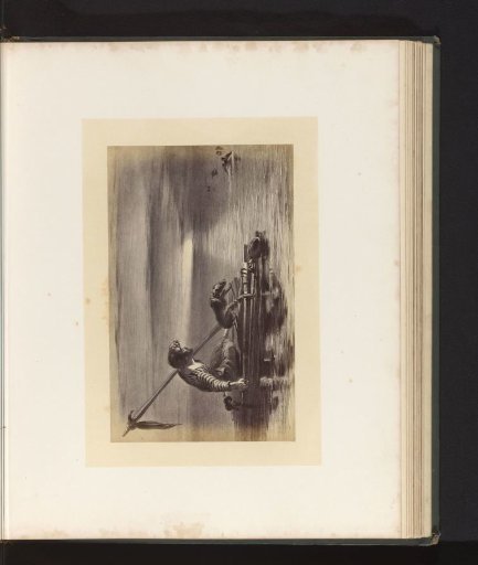 Photographic reproduction of an engraving of A Castaway, after the painting by Sir George Harvey