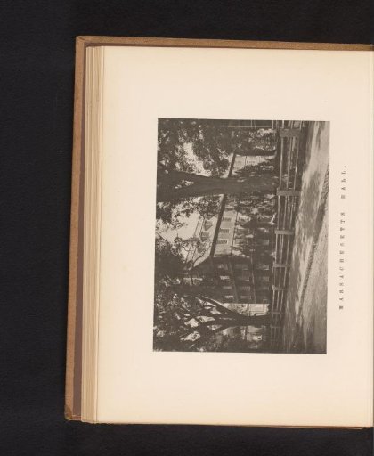View of Massachusetts Hall at Harvard University in Cambridge