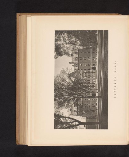 View of Matthews Hall of Harvard University