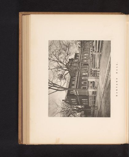 View of Harvard Hall at Harvard University