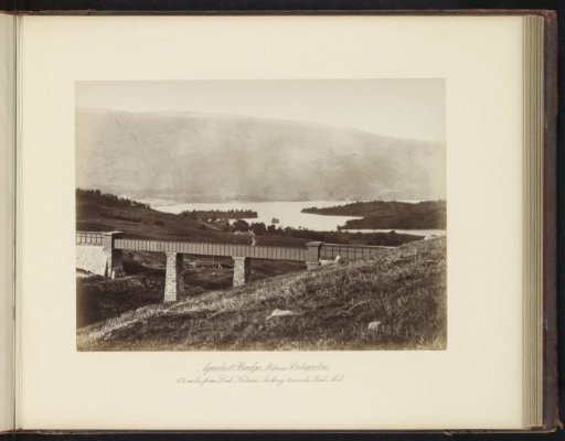 Aqueduct bridge, No 1 near Culegarten, 6 1/2 miles from Loch Katrine, looking towards Loch Ard