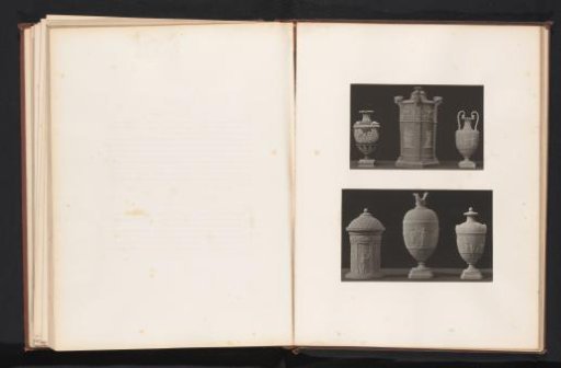 Five vases and a candlestick
