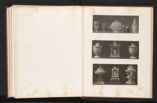 Incense burner, fruit basket, pots and vases with figures of Cupid, the Dancing Hours and sphinxes