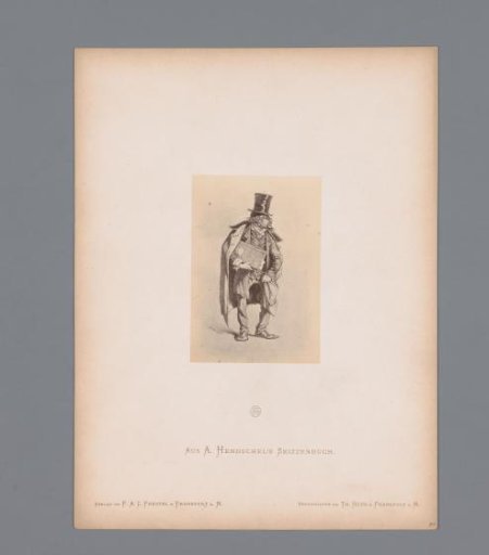 Photographic reproduction of a sketch of a rabbi by Albert Hendschel