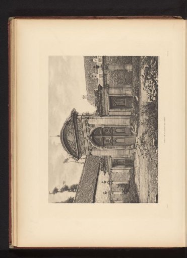 View of the Gate of the Castle of Saint-Gabriel-Brécy, Normandy