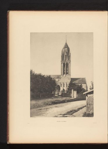 View of the Église Notre-Dame in Audrieu, Normandy
