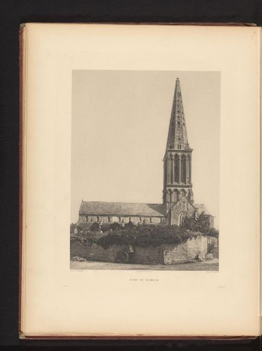 View of the Église Saint-Martin in Langrune-sur-Mer, Normandy
