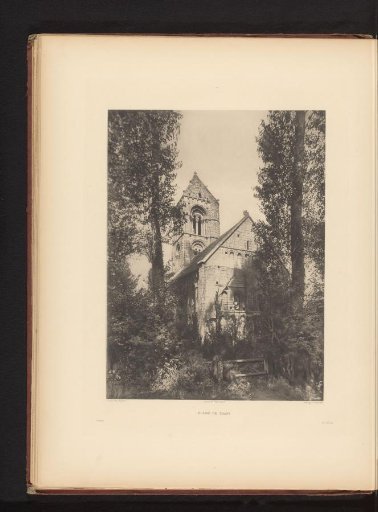 View of the Sint-Pieterskerk in Thaon, Normandy