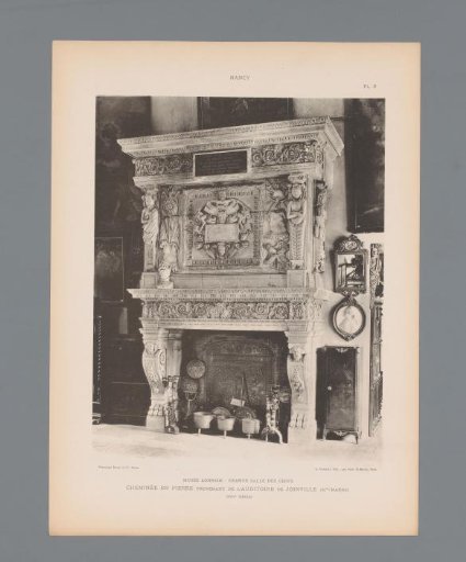 Fireplace in the Musée Lorrain in Nancy