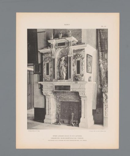 Fireplace in the Musée Lorrain in Nancy