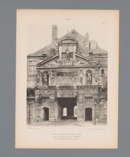 View of the Porte de la Citadelle in Nancy