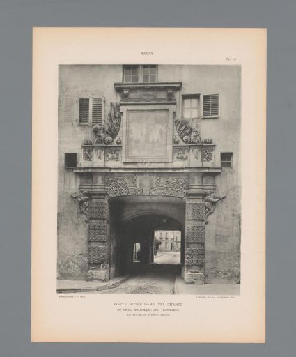 Passage of the Porte de la Citadelle in Nancy