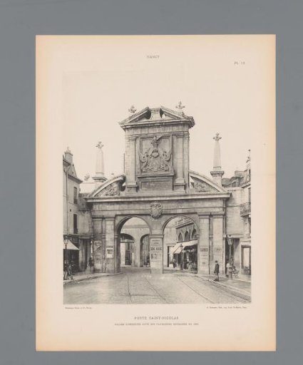 View of the Porte Saint-Nicolas in Nancy