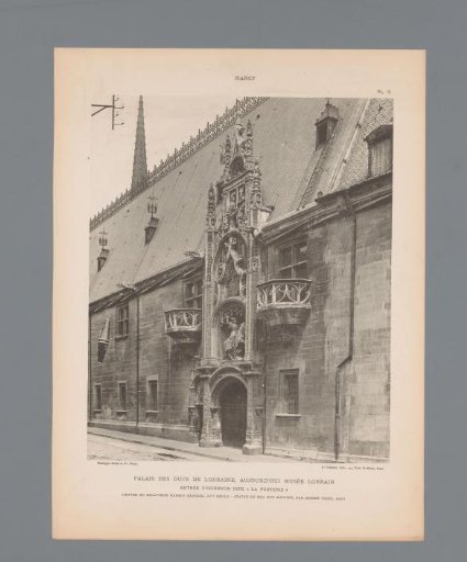 Entrance of the Musée Lorrain in Nancy