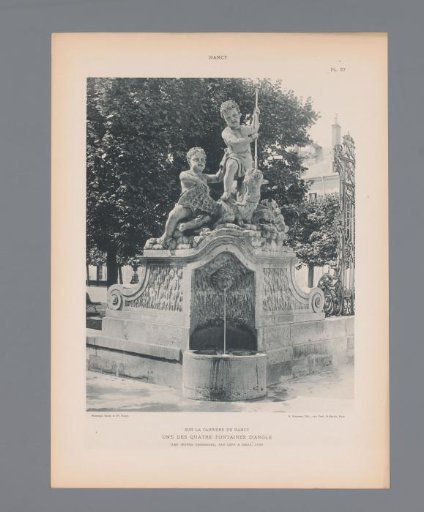 Fountain on Place de la Carrière, Nancy