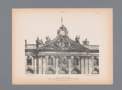 Facade of the town hall of Nancy