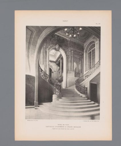 Grand staircase in the town hall of Nancy