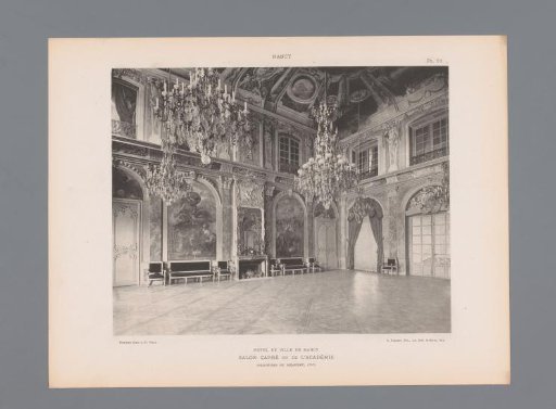 Interior of a hall in the town hall of Nancy